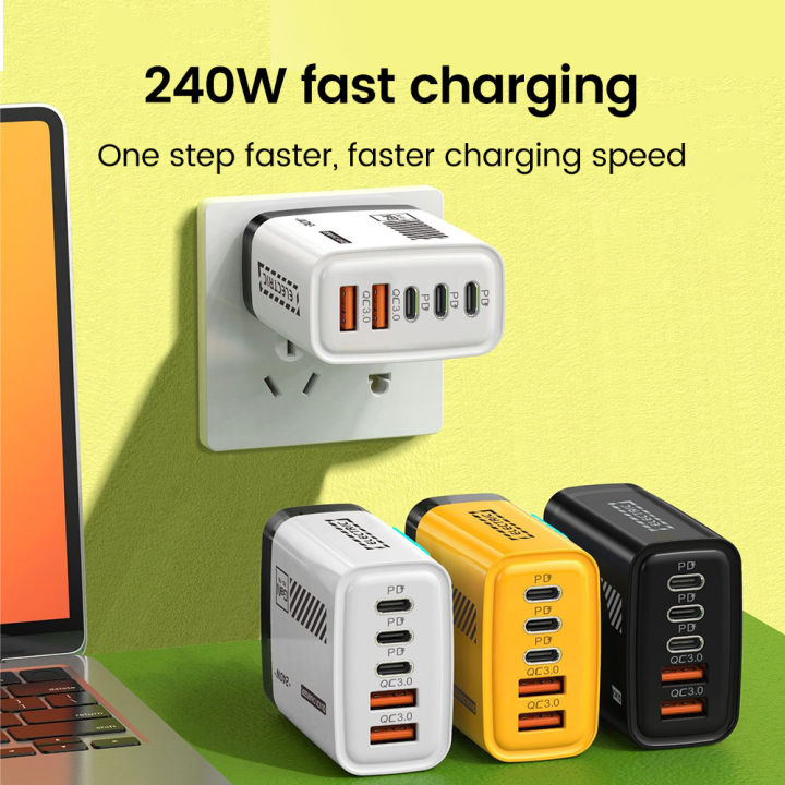 240W%205%20Ports%202USB%203Type%20C%20Fast%20Charging%20LED%20Mobile%20Phone%20Charger%20For%20%20%20Iphone%20%20USB%20C%20Charger%20Adapter%20-%20Image%203