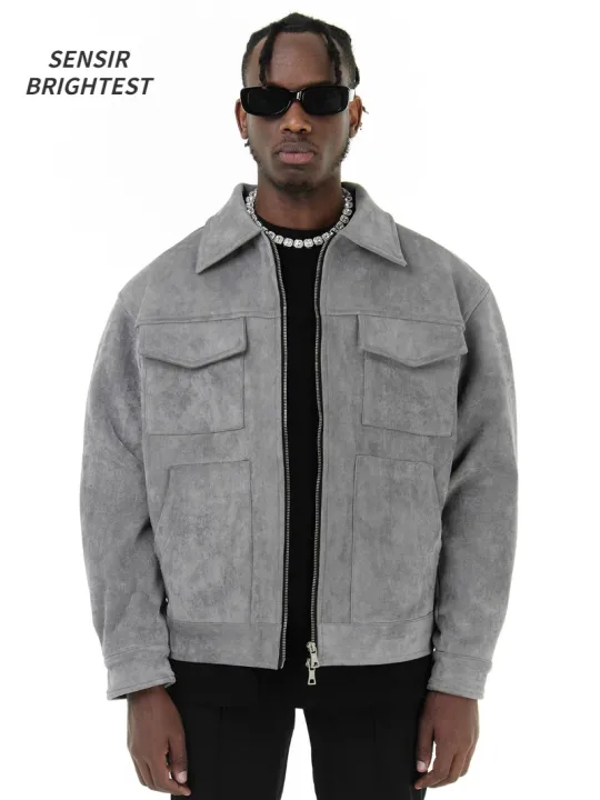 Autumn%20Jackets%20Oversize%20Casual%20Clothes%20High%20Street%20Pockets%20Laper%20Zipper%20Suede%20Thick%20Coat%20Mens%20Windbreaker%20Loose%20-%20Image%203