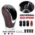 5/6 Speed Gear Shift Knob Manual Transmission Universal Car PU Leather Extended Gear Shifter Gear Head Gear Stick Shift Knob.