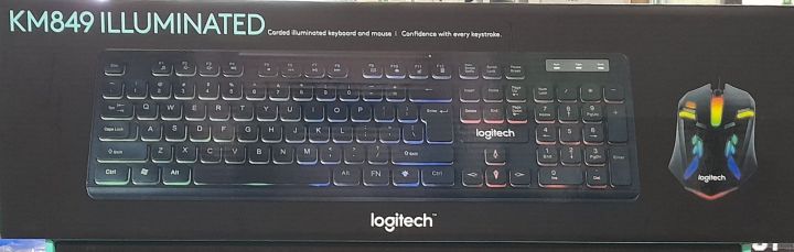 Logitech KM849 Illuminated Gaming Keyboard & Mouse High Copy