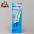 Clear & Simple Pregnancy 2Pcs Test Sticks. 