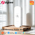 Tuya Zigbee Human Motion Sensor 10G MmWave Radar Detector with Luminance Temperature Humidity Sensor Upgarded 4 in1 PIR Sensor. 
