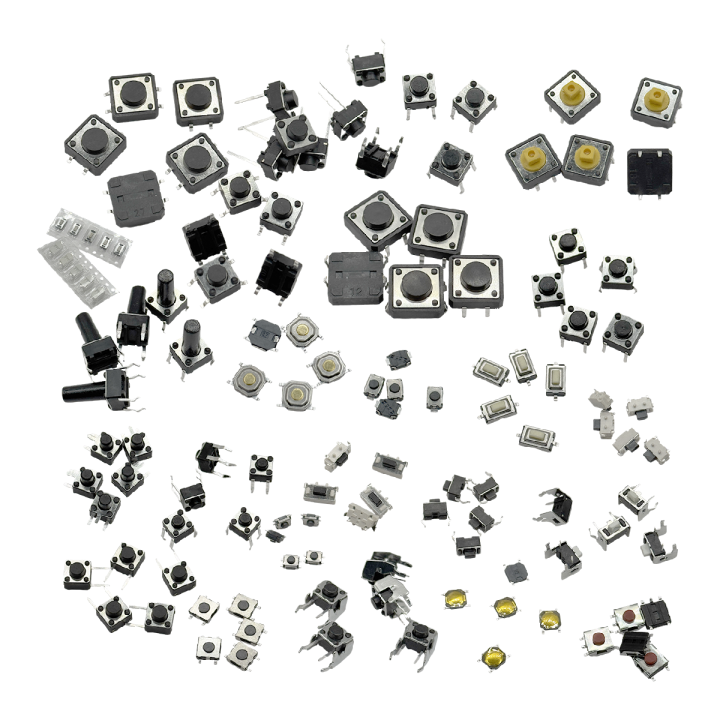 125Pcs 25 Types Micro Tact Push Button Switch Assorted Kit SMD DIP 2*4 ...