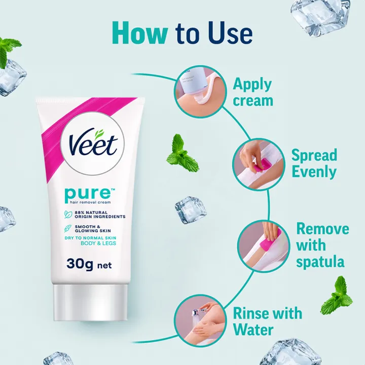 Veet%20Pure%20Hair%20Removal%20Cream%20For%20Dry%20Skin%2030gmx2%20-%20Image%207