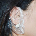 100pcs Disposable Earmuffs Waterproof Plastic Shower Cap Ear Protection Hair Dye Oil Bath Shower Salon Ear Protector. 