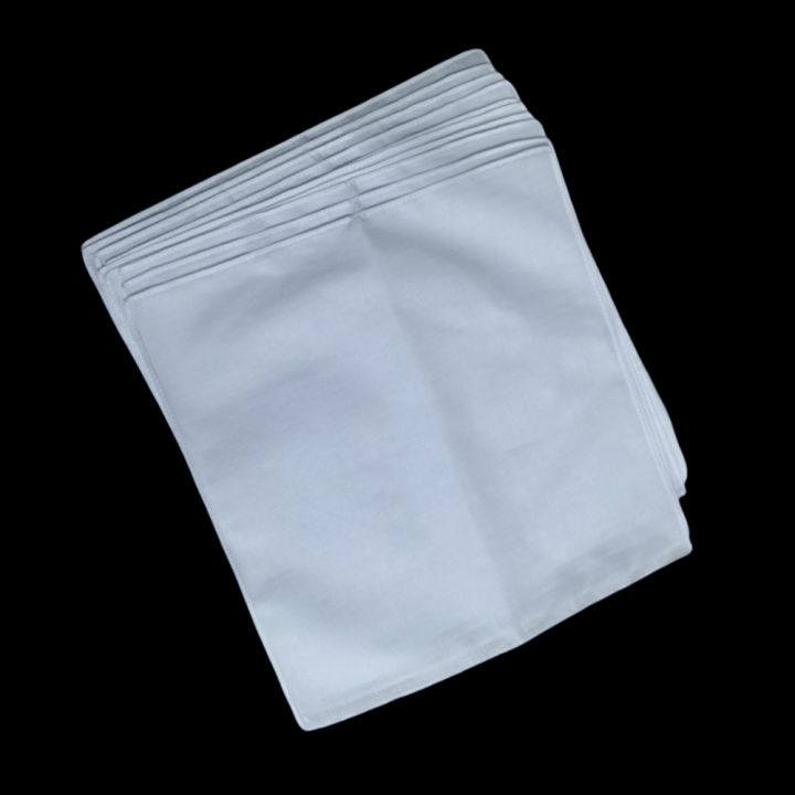 10pcs%20100%25%20Cotton%20White%20Handkerchiefs%20Square%20Super%20Soft%20Washable%20Hanky%20Chest%20Towel%20Pocket%20Square%20Hanky%20DIY%20Accessories%2028x28cm%20-%20Image%202