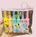 Pack Of 6 Pcs Bottle Shape Highlighter For Girls Kids. 