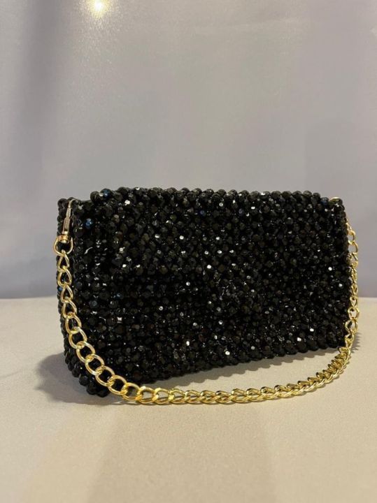 Black Pearl bag with chain or handle