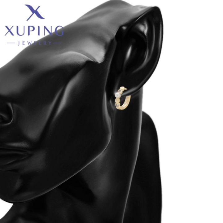 Xuping%20Jewelry%20Hot%20Sales%20High%20Quality%20Charm%20Popularity%20Circle%20Light%20Gold%20Color%20Hoop%20Earrings%20for%20Women%20Christmas%20%20X000804253%20-%20Image%203