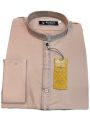 Men's Kameez Shalwar Stitched Suit Light Peach Colour (Wash And Wear Fabrics). 