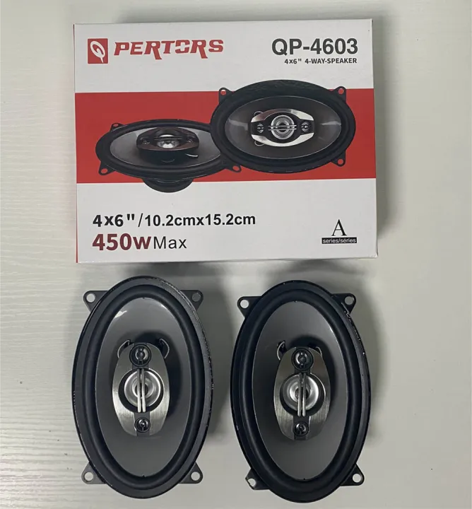 2PCS%204X6%20Inch%20(2X450W)%20900W%204-Way%20Car%20Hi-Fi%20Coaxial%20Speaker%20Door%20Audio%20Full%20Range%20Speaker%20-%20Image%202