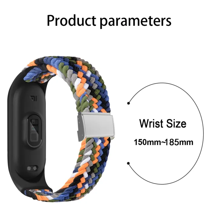 Bracelet%20for%20Mi%20band%207%20Strap%20Elastic%20adjustable%20metal%20Nylon%20Braided%20Miband4%20miband%205%20correa%20pulseira%20for%20xiaomi%20Mi%20band%204%203%205%206%20-%20Image%205