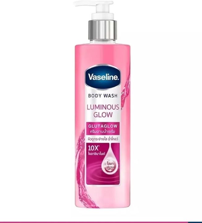 Vaseline Body Wash, Luminous Glow, Glutaglow Technology, 10X Niacinamide, Hyaluronic Acid, Radiant Skin, Fruity Fragrance 425ml