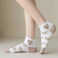 5/10 Pairs Socks Sets Women Elegant Retro Polyester Cotton Low Tube Women Socks Breathable Japanese Style Casual Cotton Sock. 