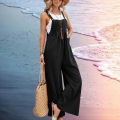 Women Loose Fit Fashion Overalls Wide Leg Baggy Bib Overalls Jumpsuit Dungarees Summer Jumpsuit Casual Elegant Overalls Summer.
