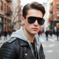 New Fashionable Pilot Model Sunglasses - Metal Frame -ultraviolet-proof Driving Car Sunglasses2524.