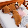 Kawaii Capybara Plush Toy Stuffed Capibara Fluffy Doll Long Sleep Soft Pillow Sofa Cushion Nap Sleeping Toys for School Xmas.