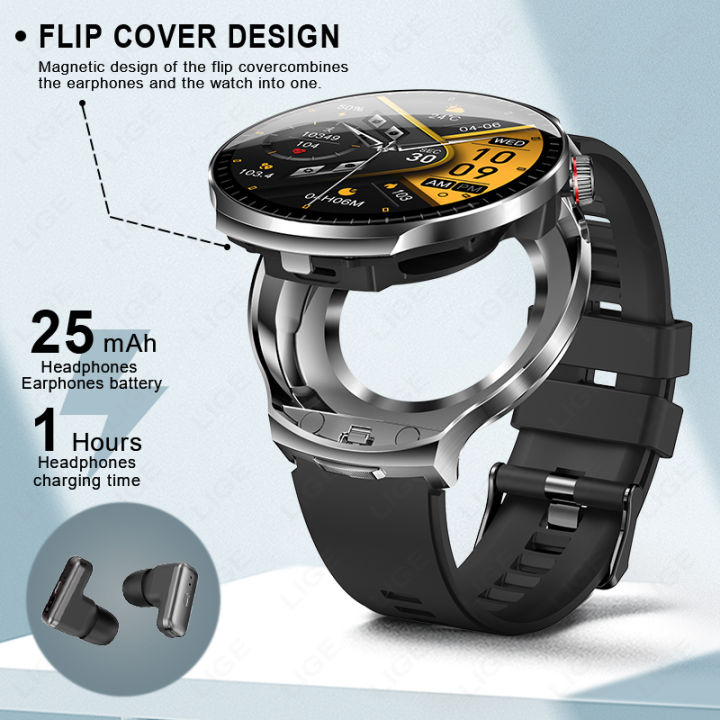 LIGE%20New%20TWS%202%20in%201%20Headset%20Smart%20Watch%201.85"Bluetooth%20Call%20Earphone%20Smartwatch%20Men%20Heart%20Rate%20Health%20Monitor%20Music%20Watches%202026%20-%20Image%203