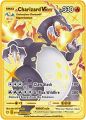 Pokémon card Charizard VMAX Golden holographic. 
