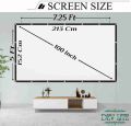 7.25FTX 5FT Projector Screen (Width 213.36 cm x 152.4 cm Height). 