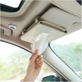 Car Tissue Holder, Sun Visor Napkin Holder, Car Tissue Box with Tissue Refill (Beige). 