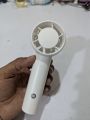 Portable DP-7648A Handheld High Speed Fan 2000mAh Rechargeable Battery 3 Speed Settings Personal Cooling Fan White Minimalist Body Design Ideal for Travel Camping Hiking Includes USB-C Fast Charging Interface and Desktop Stand.. 