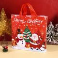 6pcs Christmas Reusable Gift Bags with Handles Durable Plastic Xmas Tote Bags Gifts Wrapping Shopping Christmas Decorations 2025. 
