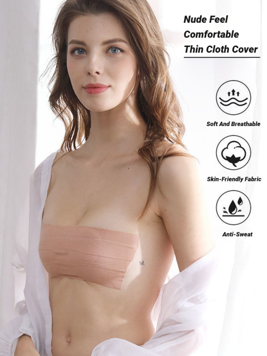 Elastic Breast Lifting Tape, Skin Tone Invisible, Breathable, Traceless, Anti Sagging, Gathered Milk  Boob Tape Bras Women Adhes