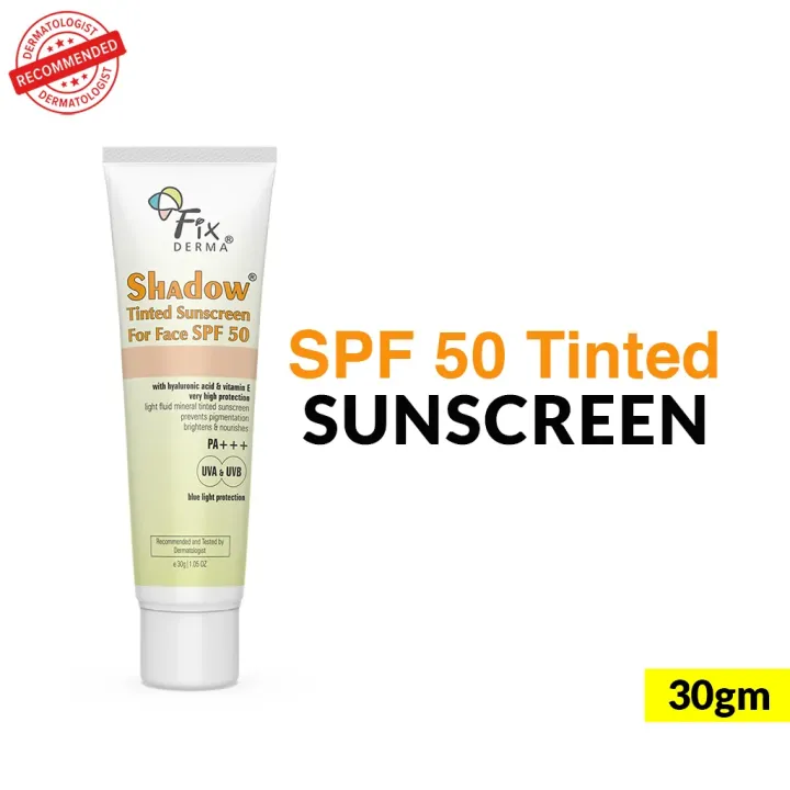 Fixderma Shadow Tinted Sunscreen SPF50 PA+++ 30g