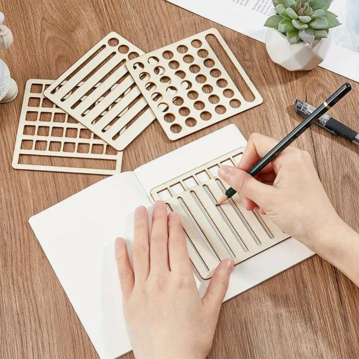 4Pcs%204%20Style%20Speedy%20Spread%20Journal%20Stencils%20Calendar%20Tools%20Templates%20DIY%20Journals%20Notebook%20Schedule%20Templates%20for%20Journaling%20-%20Image%202