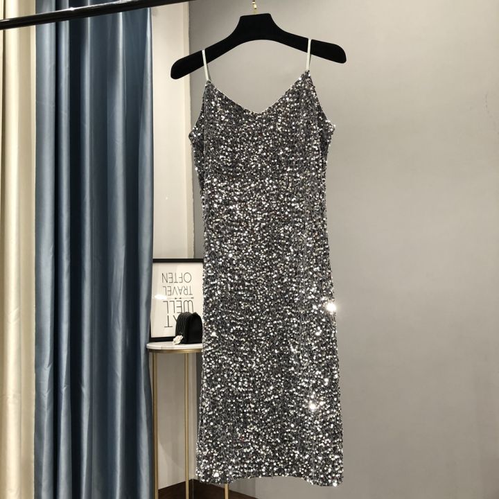 Elegant%20and%20Shiny%20Metal%20Women%20Feeling%20Party%20Dress%20Long%20Birthday%202023%20New%20Winter%20-%20Image%207
