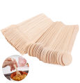 100/200pcs Disposable Wooden Fork and Spoon 14cm for Tasting Sampling Yogurt Ice Cream Dessert Forks Spoons Party Supplies TMZ.