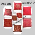 Mosquite net cover or cushion cover red/black 1 pic. 