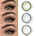 Shade Name: Euro Green Soft Color Contact Lenses / Eye Lenses / Color Lenses / Cosmetics Lenses / Fashion Lenses With Kit. 