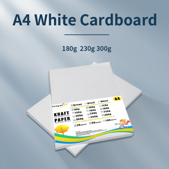 A4 White Cardboard DIY Handmade Card Paper Thick Watercolor Painting ...