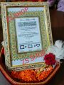 Nikah nama + pen / Marriage certificate,Full  free delivery  ( Nikah nama + pen ✑ Combo)  glass and plastic high quality frame weeding gift ( fully customisable)  with  Full  free delivery. 