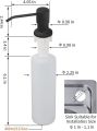 sink soap dispenser black color for kitchen elegant and modern design life hack product. 