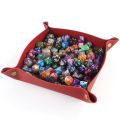 PU Leather Tray in 2 Sizes Jewelry Tray Glossy Leather Desk Organizer Leather Catchall Tray for Jewelry/Key/Coin/dice Etc..