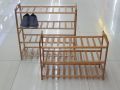 4-Tier Wooden Shoe Rack Shelf Storage Organizer. 