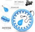 Smart Hula Hoop Fitness Weighted Hula Hoop for Exercise Weight Loss Waist Trainer 2-in-1 Abdominal Fitness Hula Hoop. 