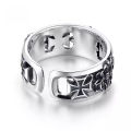 1Pcs Bague Homme Rings Cross Figure Para Hombres Jewelry Vintage Y2k Anel Punk Gothic Couple Ring Adjustable Nuevo En Anill.