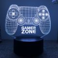 3D Lamp NEON GAMER LED Night Light Gaming Setup Cute USB Gaming Room Children's Lamps Bedroom Decoration Personalized Gifts Toys. 