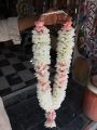 artificial flowers garland haar gajra groom and bridal mayyu mehendi wedding valima floral imported pink roses white daisies. 