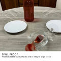 10pcs Fitted Round Tablecloth Transparent Waterproof Oil-Proof Table Cover Protector Cloth Dinning Table Table Covers Home.
