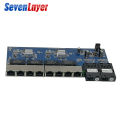 Reverse POE Switch 2F8E Gigabit Fast Ethernet switch Converter Ethernet Fiber Optical Media Converter PCBA  12VIN 12VOUT. 