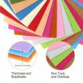 40PCS Felt Fabric Solid Color Pre Cut Blocks Hand Wash Only Suitable For DIY Handmade Sewing Projects And Decoration Production. 