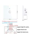 Tuya Wifi Smart Wall Light Switch 1/2/3 Gang EU Touch Switch Rf433 Wireless Remote Control For Alexa Google Home Voice Control. 