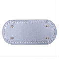 22x10cm Long Bottom for Knitted Bag PU Leather Bag Base Handmade Bottom with Holes Diy Crochet Bag Bottom Accessories.