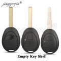 Jingyuqin Remote Car Key Shell For Land Rover Discovery 199-2004 Fit BMW Mini Cooper R50 R53 S 2001 - 2005 MG7 Replace 2 Buttons.