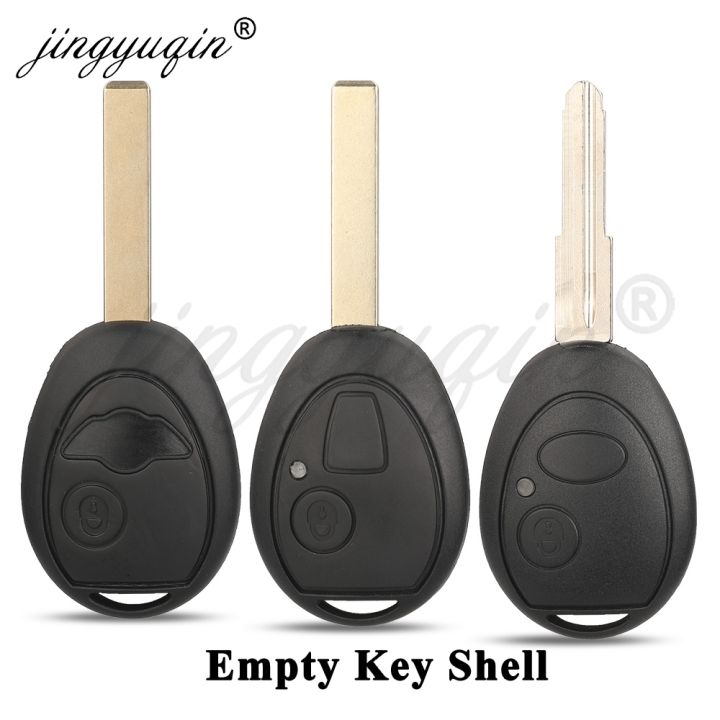 Jingyuqin Remote Car Key Shell For Land Rover Discovery 199-2004 Fit BMW Mini Cooper R50 R53 S 2001 - 2005 MG7 Replace 2 Buttons